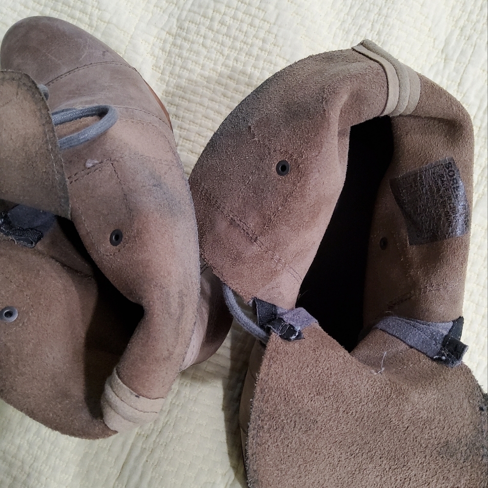 Sorel Joan of Arctic Wedge Ankle Boots Size 10 - Picture 3 of 13